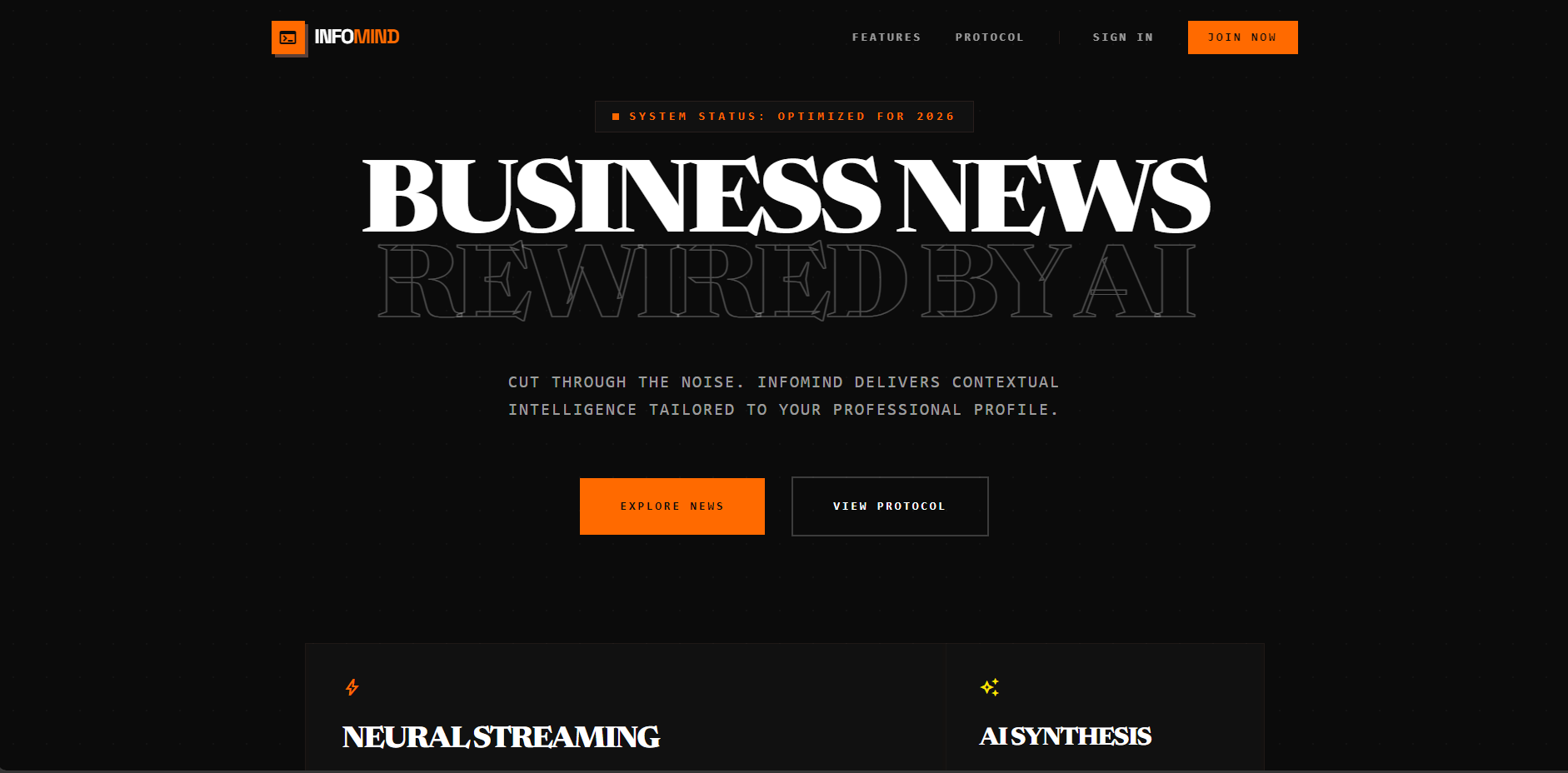 InfoMind project screenshot